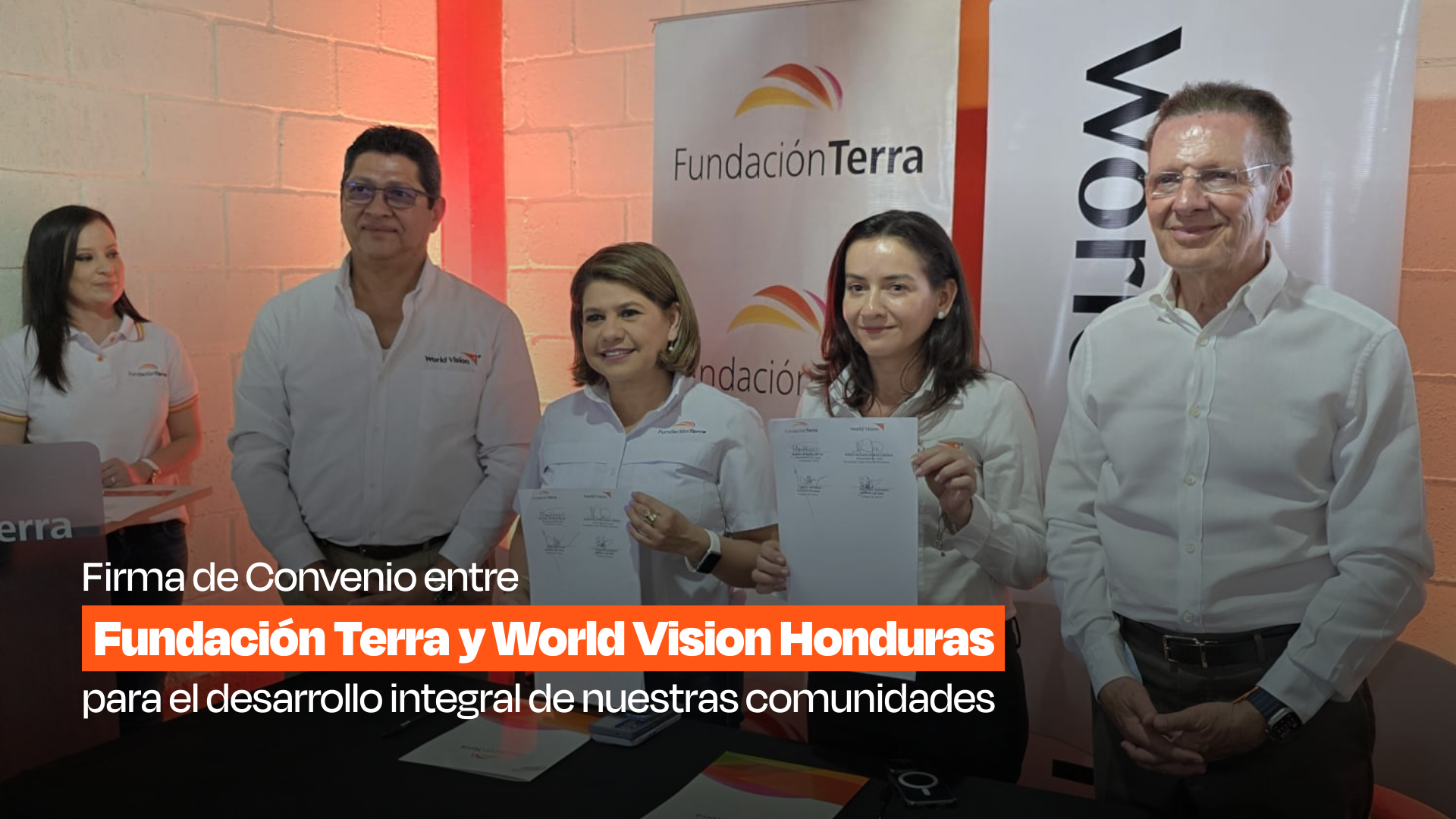 Alianza por la juventud: Fundación Terra y World Vision Honduras firman convenio para impulsar la empleabilidad y el desarrollo comunitario